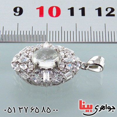 گردنبند در نجف زنانه رودیوم مدل دلارا _کد:13560 گردنبند در نجف زنانه رودیوم مدل دلارا _کد:13560