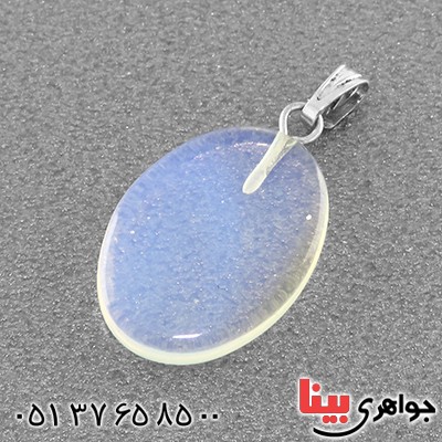 گردنبند اوپال تراش بیضی _کد:13654 گردنبند اوپال تراش بیضی _کد:13654