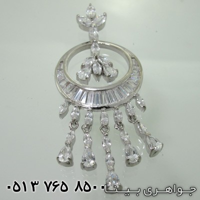 گردنبند کوارتز طرح ماه