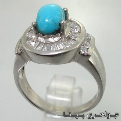 انگشتر فیروزه نیشابوری دایره