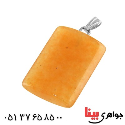گردنبند عقیق تراش مستطیل _کد:13714 گردنبند عقیق تراش مستطیل _کد:13714
