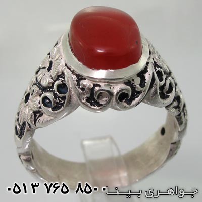 انگشتر عقیق یمنی قلم زنی شده