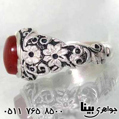 انگشتر عقیق یمنی قلم زنی شده انگشتر عقیق یمنی قلم زنی شده