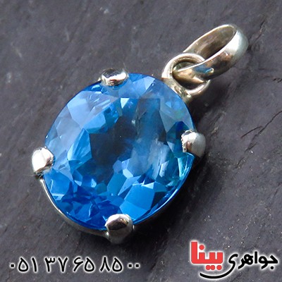 گردنبند نقره سفارشی سنگ دلخواه شما _کد:14047