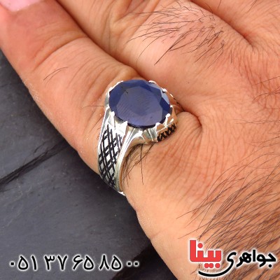 انگشتر یاقوت کبود مردانه عالی کلاسیک _کد:14049 انگشتر یاقوت کبود مردانه عالی کلاسیک _کد:14049