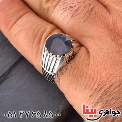 انگشتر یاقوت کبود مردانه عالی کلاسیک _کد:14062 انگشتر یاقوت کبود مردانه عالی کلاسیک _کد:14062