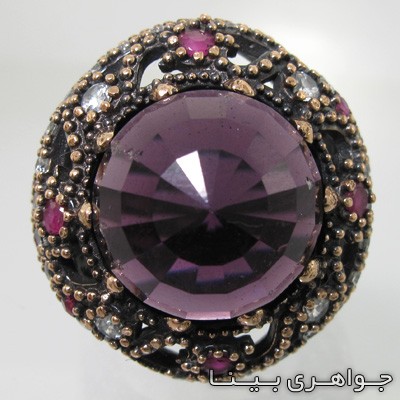 انگشتر آمتیست گنبدی عثمانی
