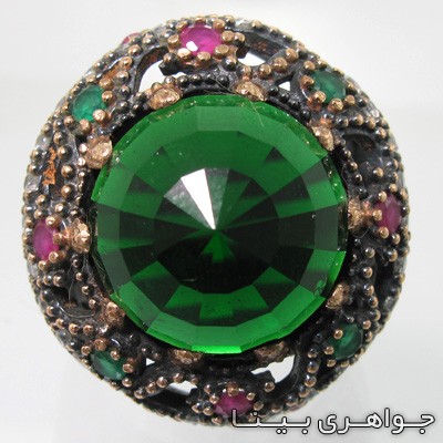 انگشتر جید گنبدی عثمانی