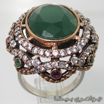 انگشتر جید بیضی عثمانی