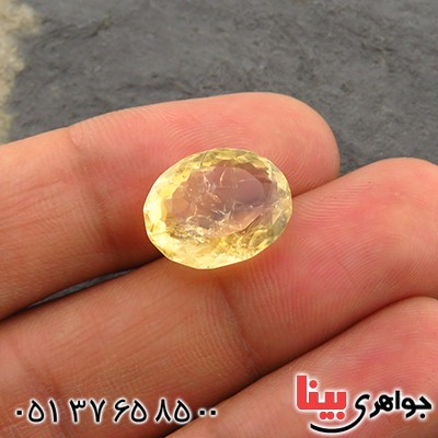 نگین انگشتر سیترین درشت خوشرنگ و زیبا _کد:14272