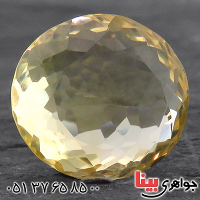 نگین انگشتر سیترین درشت تک _کد:14288