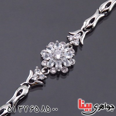 دستبند اتمی زنانه مدل گل _کد:14381