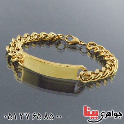 دستبند آب طلا درشت _کد:14391