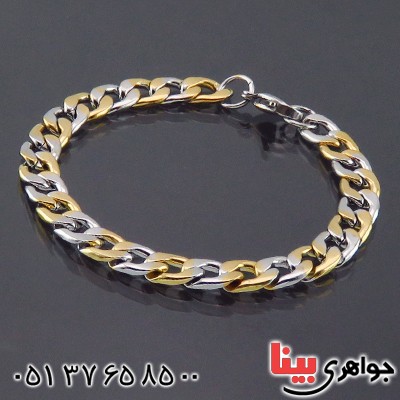 دستبند آب طلا درشت _کد:14407