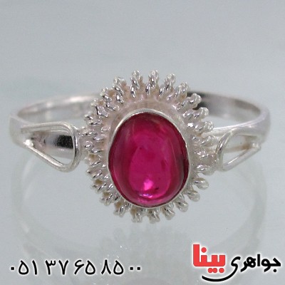انگشتر جید سرخ دور پیچ