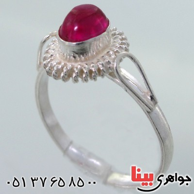 انگشتر جید سرخ دور پیچ