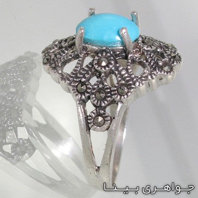 انگشتر فیروزه آمریکایی مارکازیت