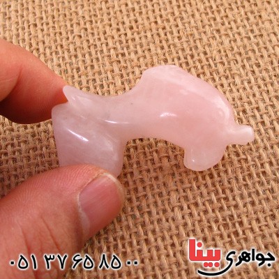 سنگ کوارتز صورتی تراش دلفین _کد:14712