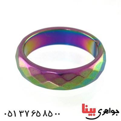 انگشتر حدید صینی با روکش رنگی _کد:14772