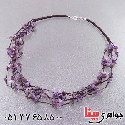 سینه ریز آمتیست درشت زنانه سنگ درمانی _کد:14833
