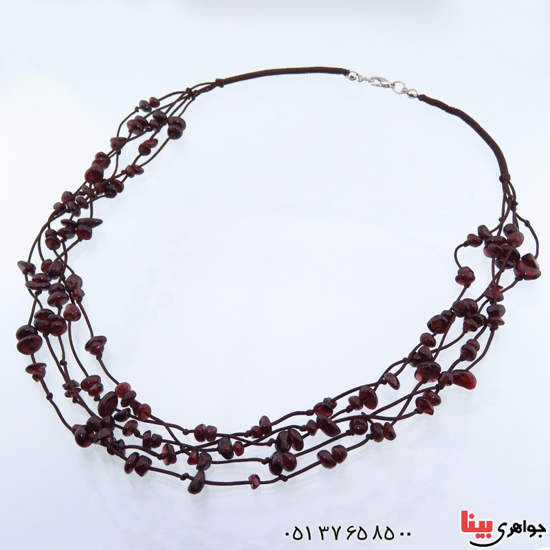 سینه ریز یاقوت گارنت درشت زنانه سنگ درمانی _کد:14844