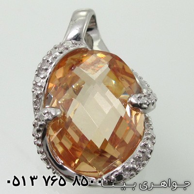 گردنبند سیترین بیضی