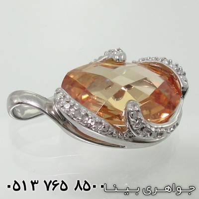 گردنبند سیترین بیضی