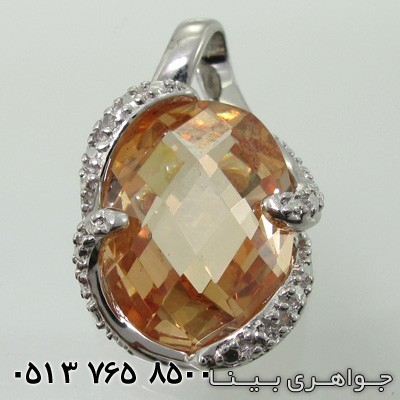 گردنبند سیترین بیضی