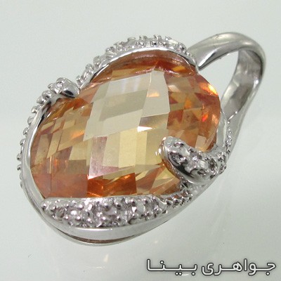 گردنبند سیترین بیضی