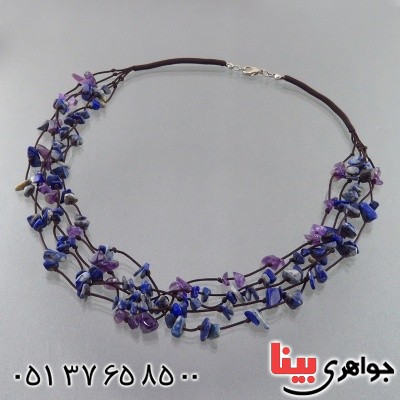 سینه ریز لاجورد درشت زنانه سنگ درمانی _کد:14850