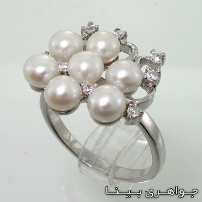 انگشتر مروارید هفت نگین