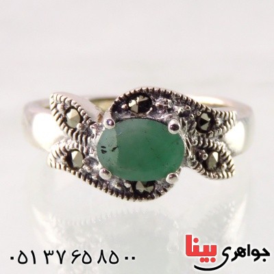 انگشتر زمرد زنانه خوشرنگ _کد:14861 انگشتر زمرد زنانه خوشرنگ _کد:14861