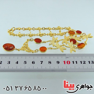 سینه ریز عقیق یمنی زنانه درشت مجلسی شیک و خاص _کد:2022