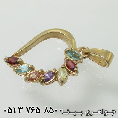 گردنبند چند جواهر قلبی