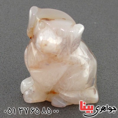سنگ عقیق شجری زیبا تراش سگ سوئیسی