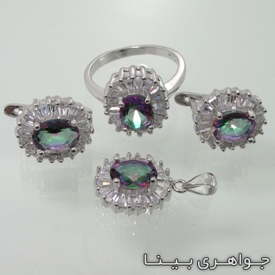 سرویس توپاز هفت رنگ بیضی باگت