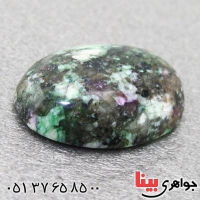نگین عقیق خزه ای  درشت خوشرنگ _کد:15291