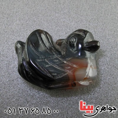 سنگ عقیق خوشرنگ تراش گنجشک _کد:15320