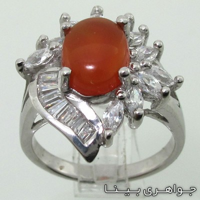 انگشتر عقیق یمنی خورشید