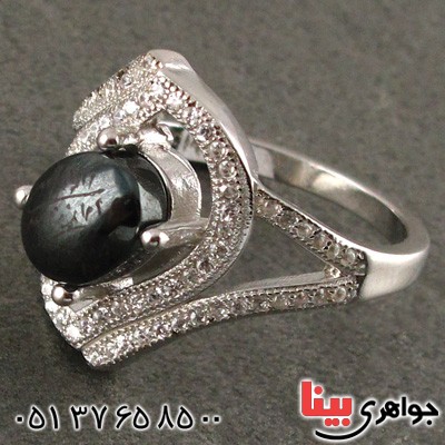 انگشتر حدید هفت جلاله رودیوم زنانه _کد:15750