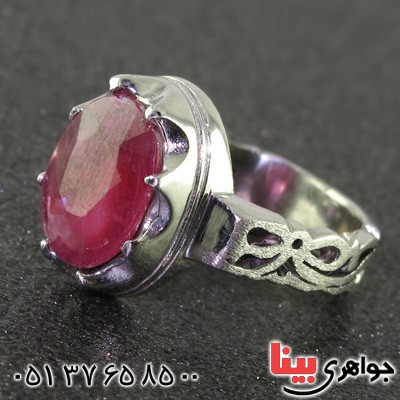 انگشتر یاقوت سرخ مردانه عالی _کد:2186