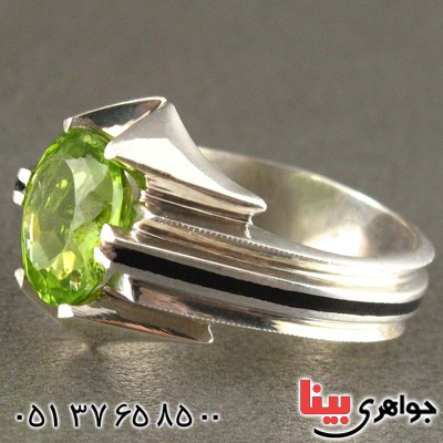 انگشتر زبرجد مردانه مدل پالرمو _کد:2233
