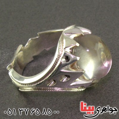 انگشتر در نجف درشت مردانه ناب و فاخر زلال  _کد:2252