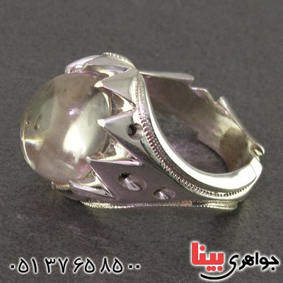 انگشتر در نجف درشت مردانه ناب و فاخر زلال  _کد:2252