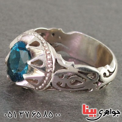 انگشتر توپاز لندنی مردانه بسیار عالی