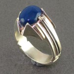انگشتر یاقوت کبود استار مردانه