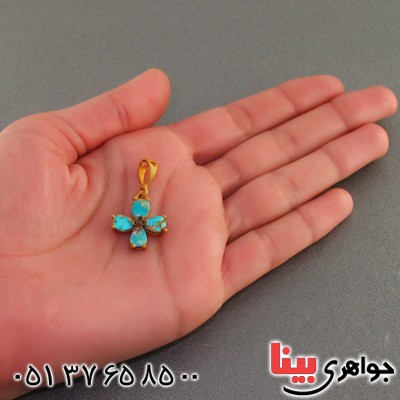 گردنبند فیروزه نیشابوری زنانه عالی زیرخاکی _کد:15966