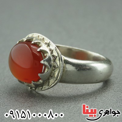 انگشتر عقیق یمنی مردانه خوش طبع انگشتر عقیق یمنی مردانه خوش طبع