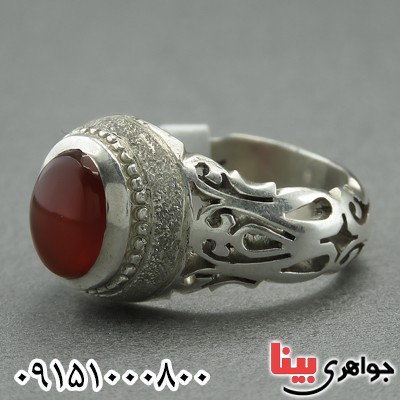 انگشتر عقیق یمنی بسیار عالی خاص مردانه _کد:2309