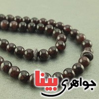 تسبیح یاقوت گارنت 101 دانه ای ریز کروی _کد:16002